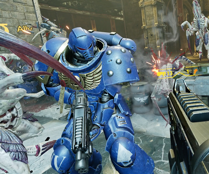 Zero Latency VR players Players must work together to fend off waves of Tyranids while completing various missions scattered throughout Hive City.