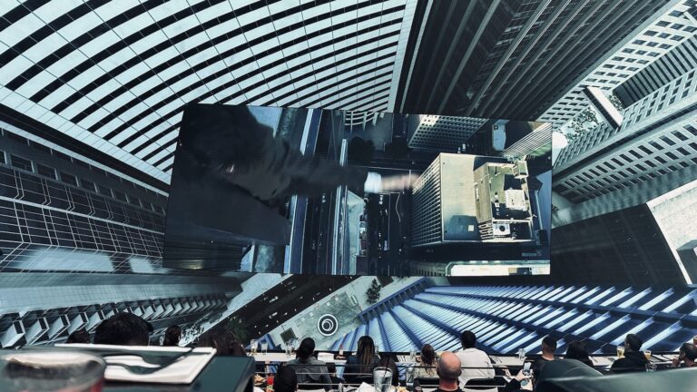 A scene from The Matrix at Cosm