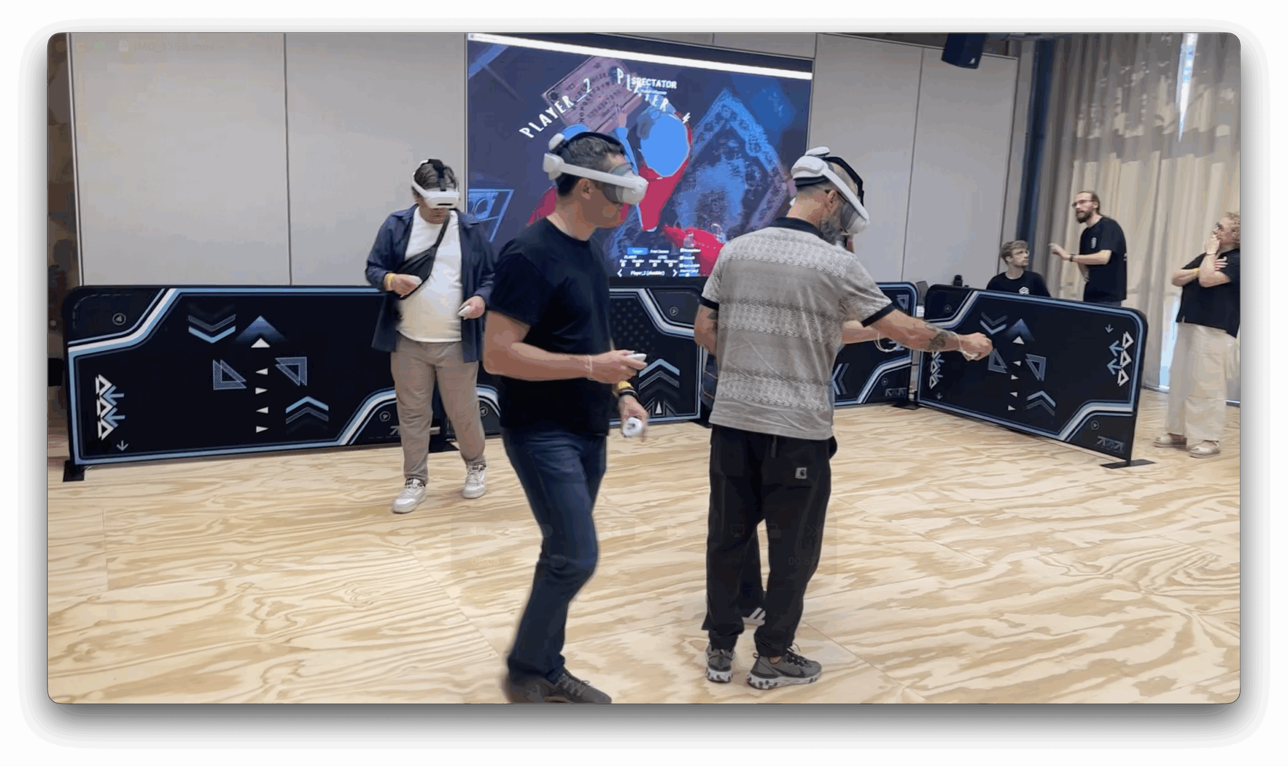 Players check out Don't Screen from The Park on Spawnpoint at the PICO XR Showcase in Barcelona