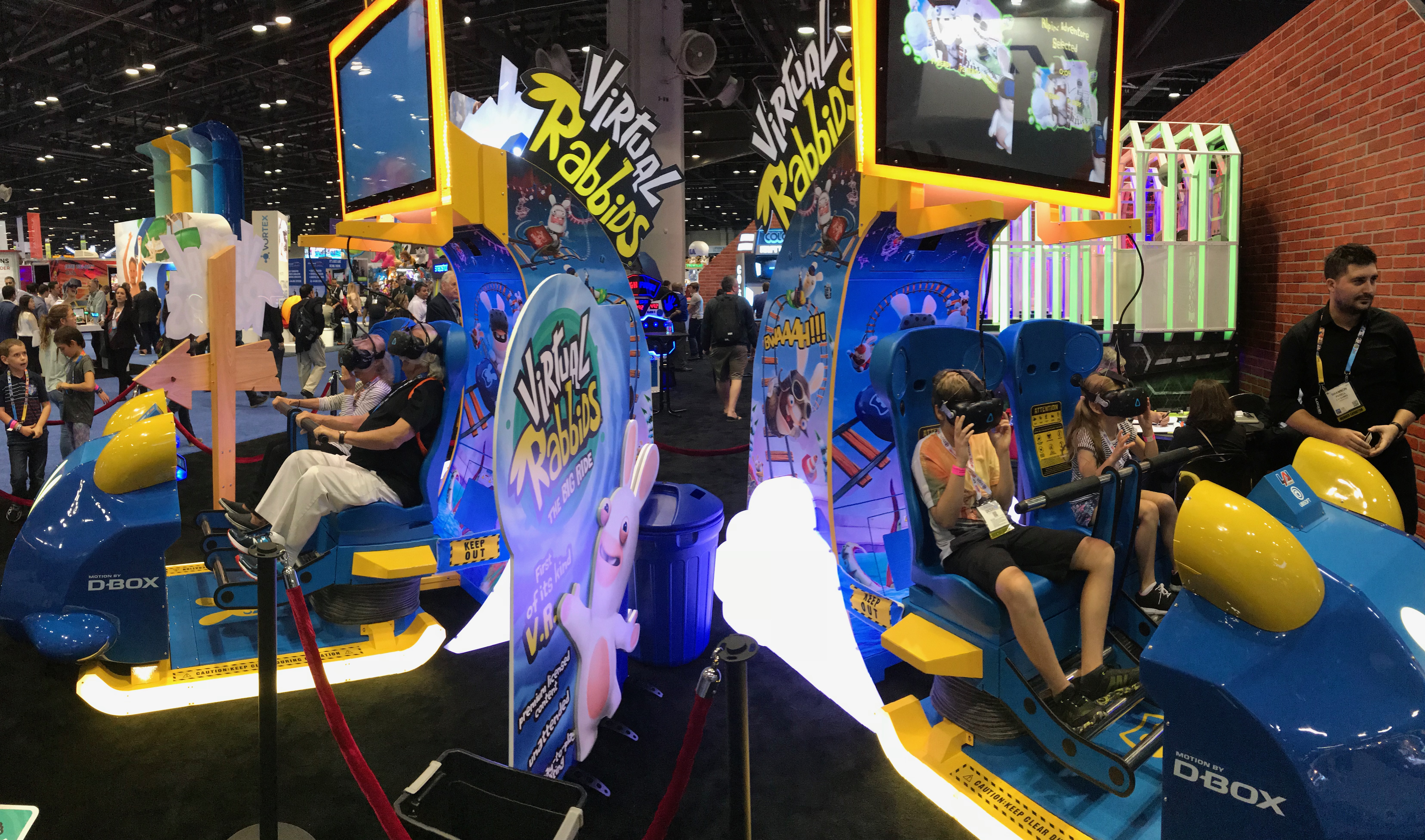 The first time I saw the finished product at IAAPA 2015. Note the nanas on the left and the kids on the right. Both loved it. I knew right then LAI was onto something big.