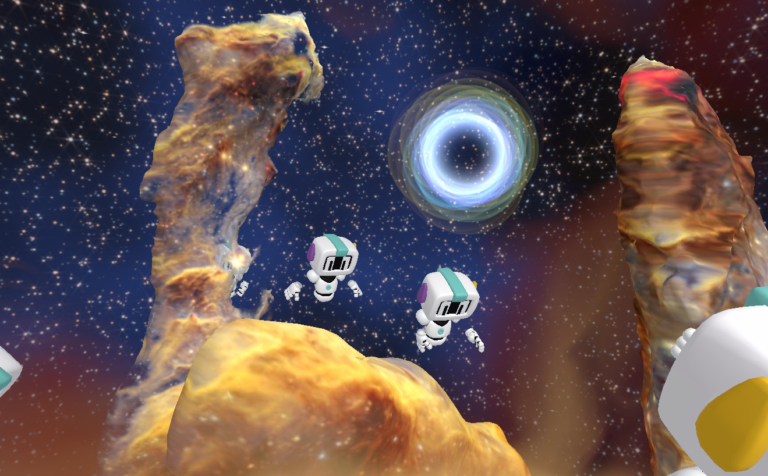 Pillars of Creation in Step Into Webb, built from NASA 3D data